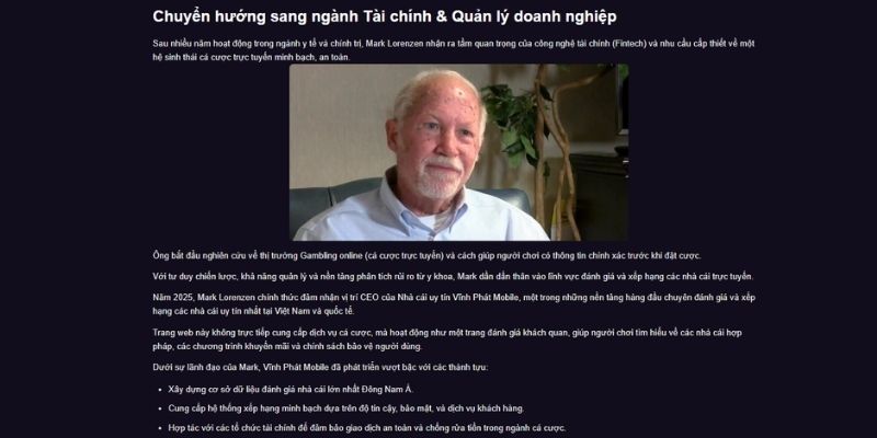 nhân vật tầm cỡ mark lorenzen